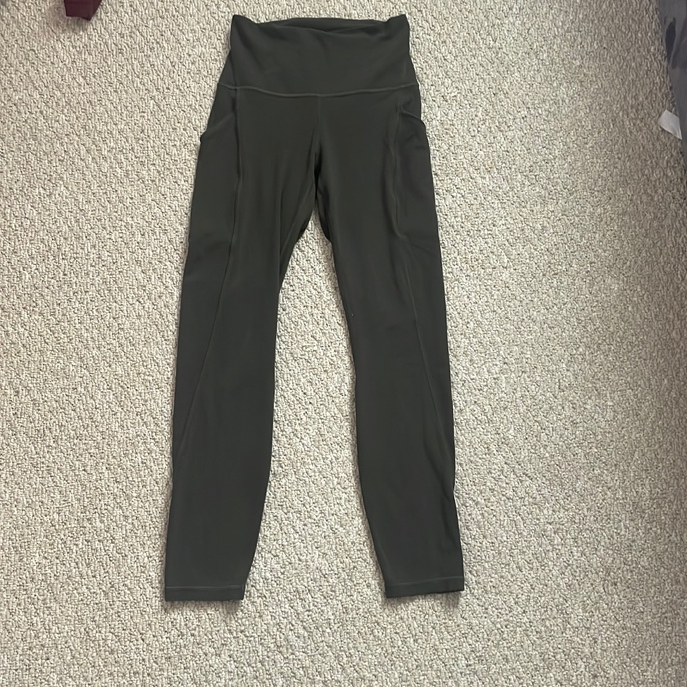 Green lululemon align leggings with pockets